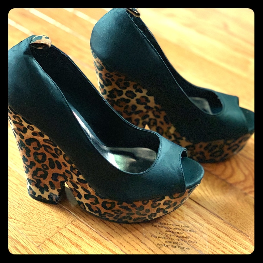 Bad ass Leopard 🐆 wedges by Qupid💋 🥰